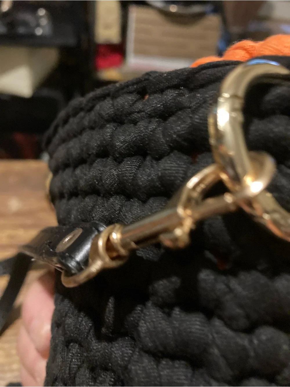 Handmade crocheted phone purse
